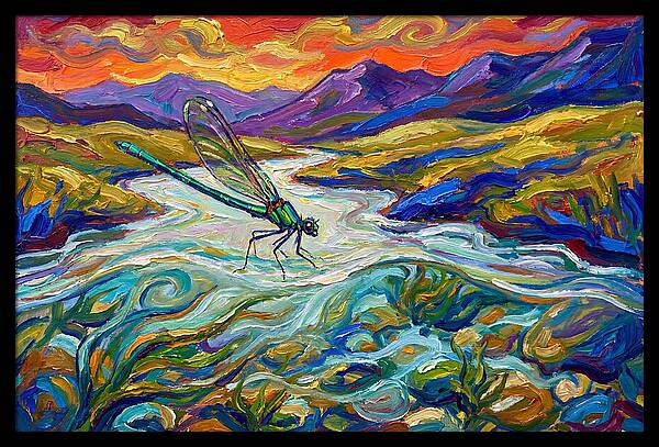 Dazzling Damselfly By The River