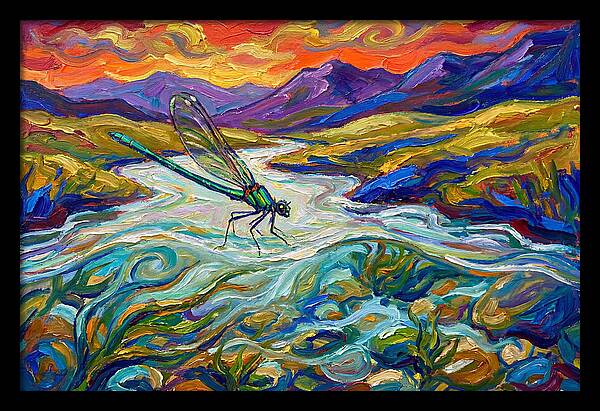 Dazzling Damselfly By The River