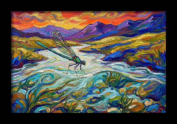 Dazzling Damselfly By The River