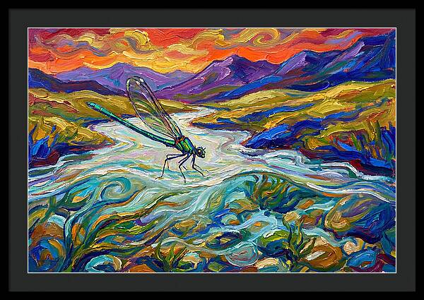 Dazzling Damselfly By The River