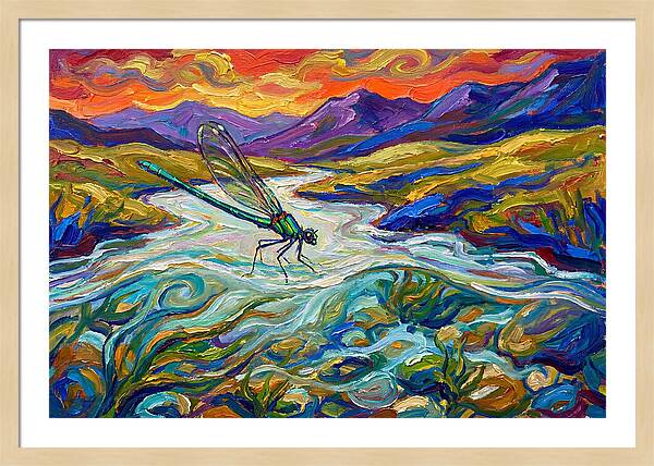 Dazzling Damselfly By The River