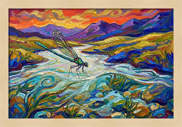 Dazzling Damselfly By The River
