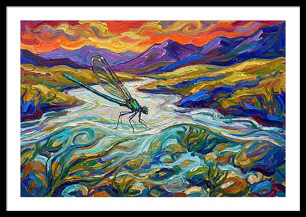Dazzling Damselfly By The River