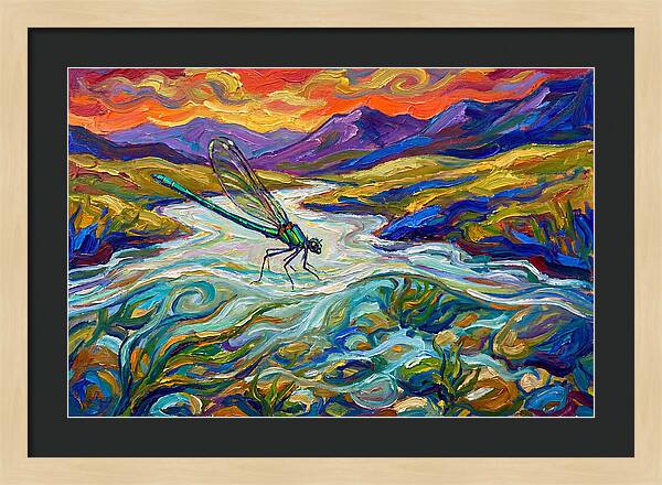 Dazzling Damselfly By The River