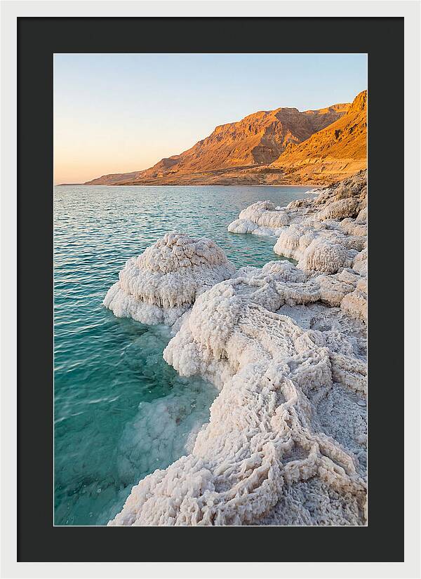 Dead Sea Salt Formations At Sunrise