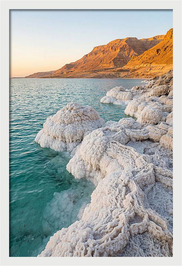 Dead Sea Salt Formations At Sunrise