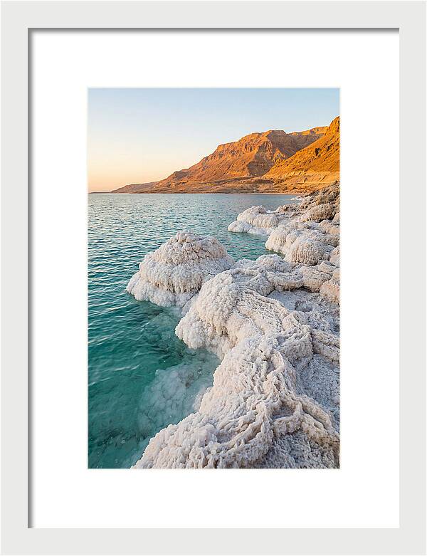 Dead Sea Salt Formations At Sunrise