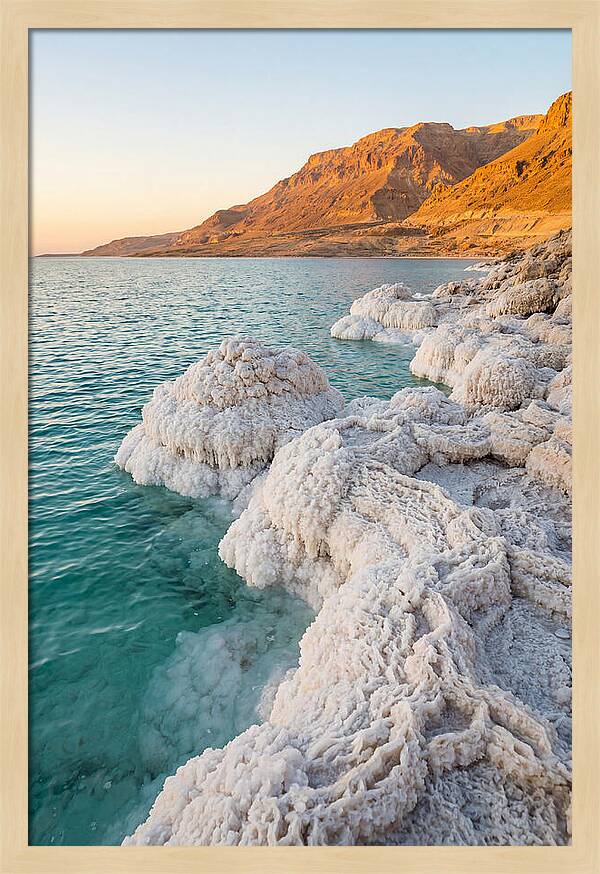 Dead Sea Salt Formations At Sunrise