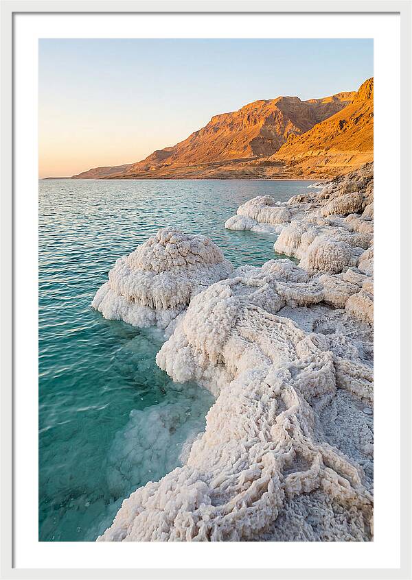 Dead Sea Salt Formations At Sunrise