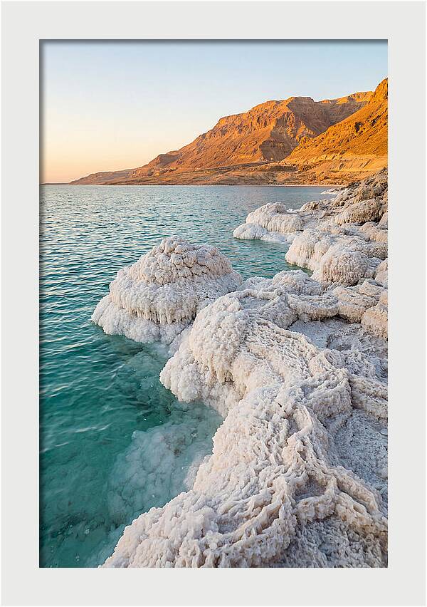 Dead Sea Salt Formations At Sunrise