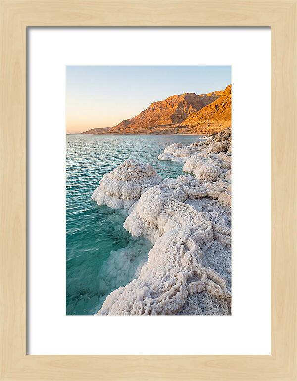 Dead Sea Salt Formations At Sunrise