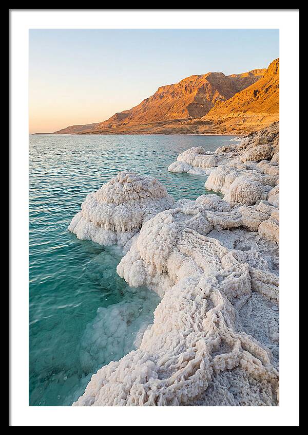 Dead Sea Salt Formations At Sunrise