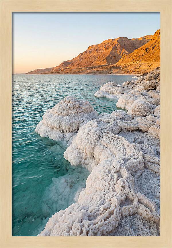 Dead Sea Salt Formations At Sunrise