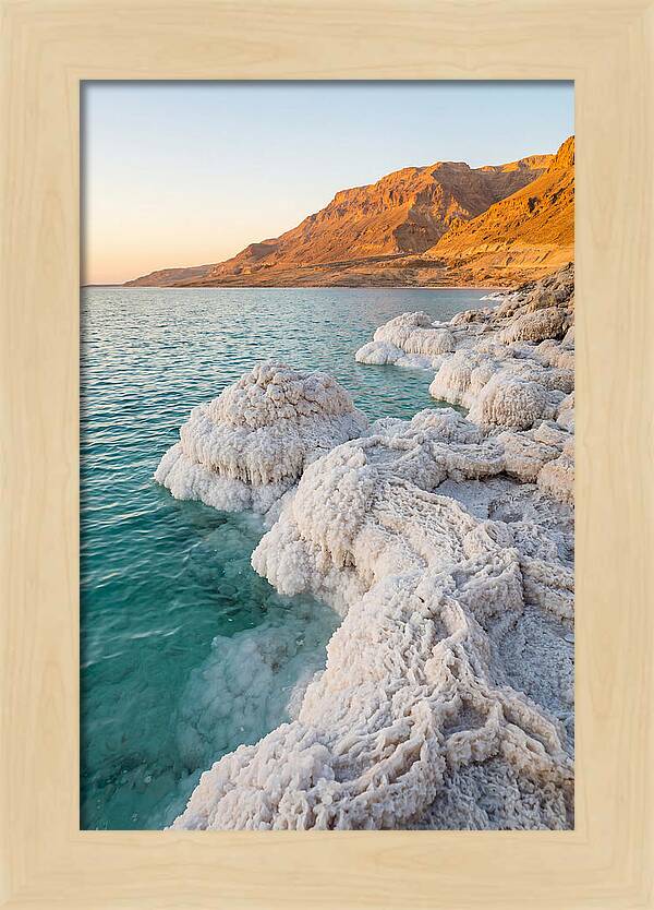 Dead Sea Salt Formations At Sunrise