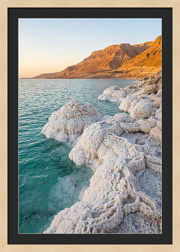 Dead Sea Salt Formations At Sunrise
