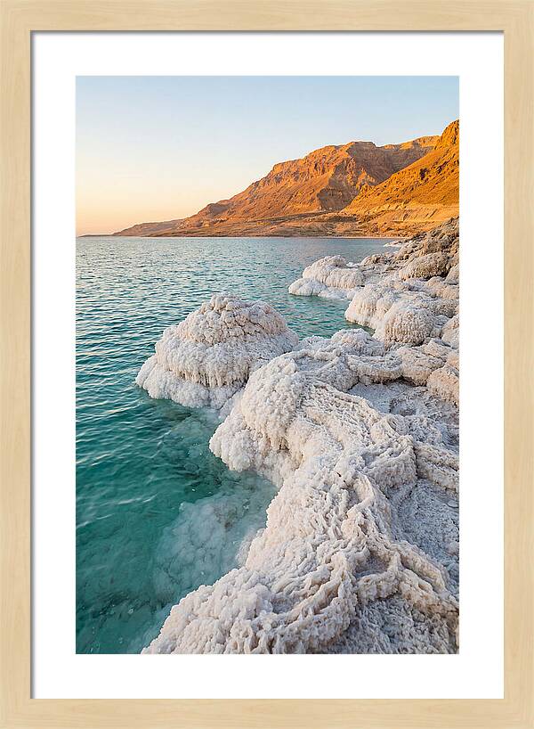 Dead Sea Salt Formations At Sunrise