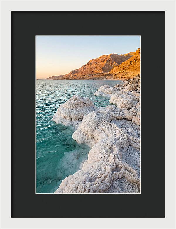 Dead Sea Salt Formations At Sunrise