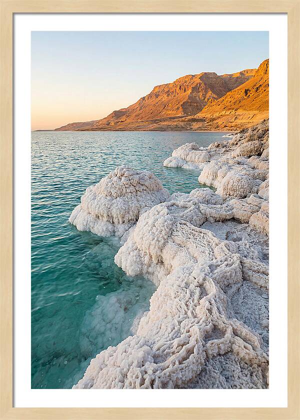 Dead Sea Salt Formations At Sunrise