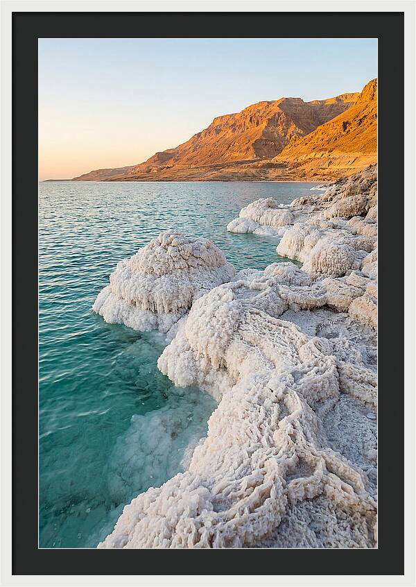 Dead Sea Salt Formations At Sunrise