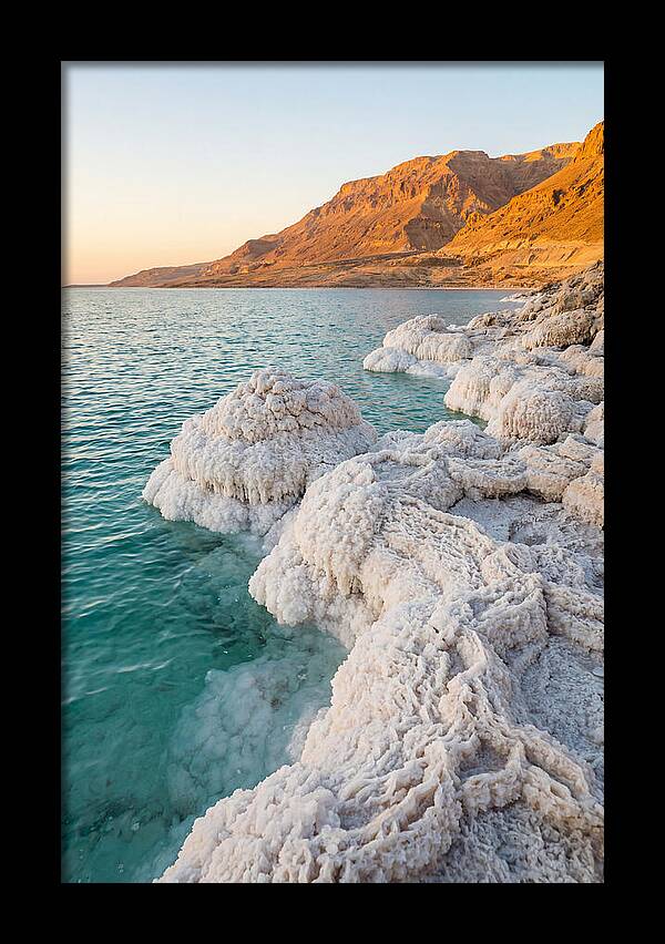 Dead Sea Salt Formations At Sunrise