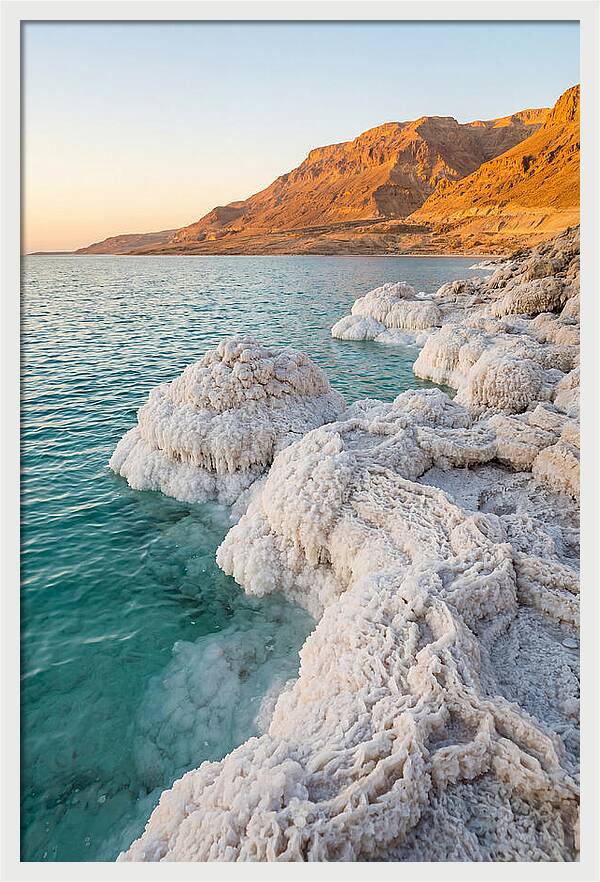 Dead Sea Salt Formations At Sunrise