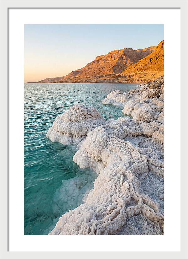 Dead Sea Salt Formations At Sunrise