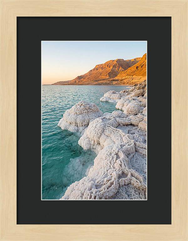 Dead Sea Salt Formations At Sunrise