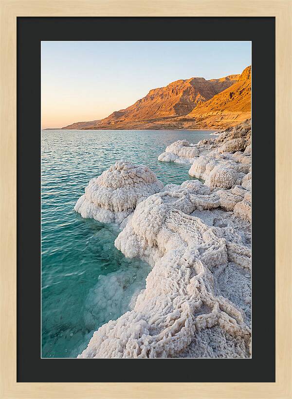 Dead Sea Salt Formations At Sunrise