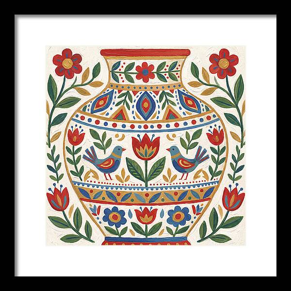 Decorative Folk Vase