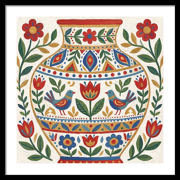 Decorative Folk Vase