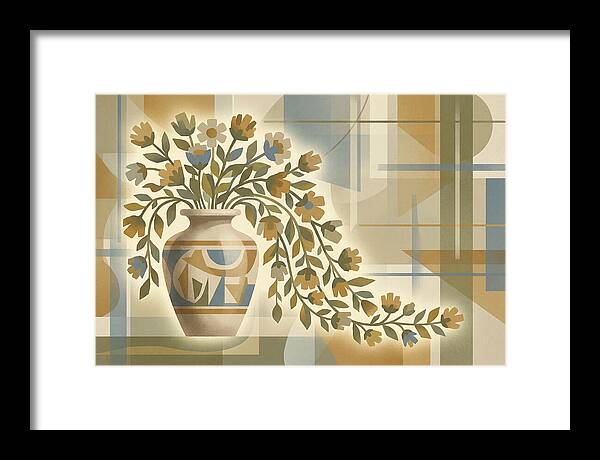 Decorative Urn With Flowers