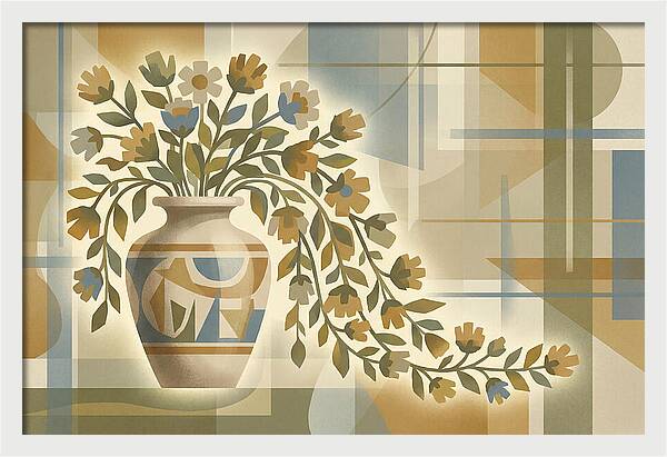 Decorative Urn With Flowers