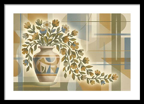 Decorative Urn With Flowers