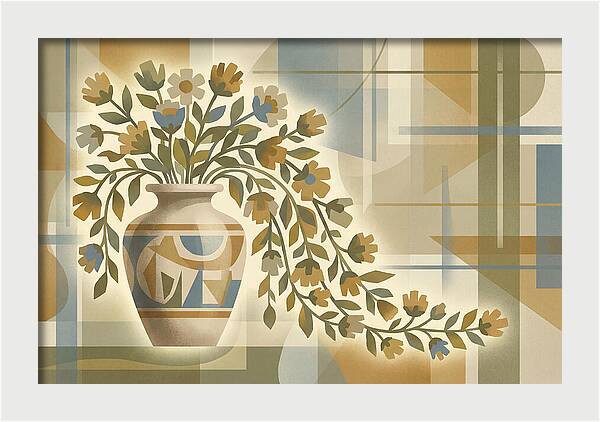 Decorative Urn With Flowers