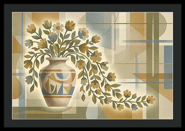 Decorative Urn With Flowers