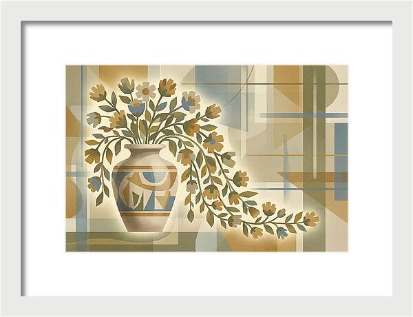 Decorative Urn With Flowers
