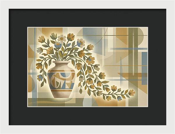 Decorative Urn With Flowers