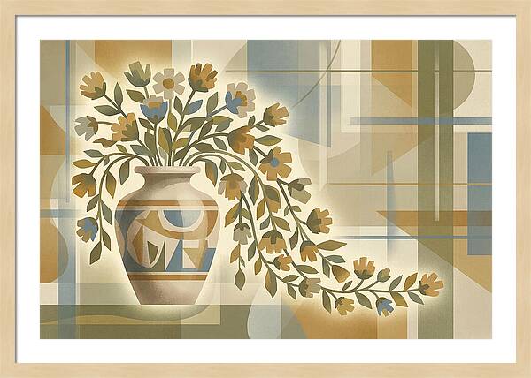 Decorative Urn With Flowers