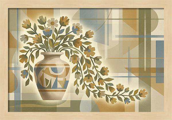 Decorative Urn With Flowers