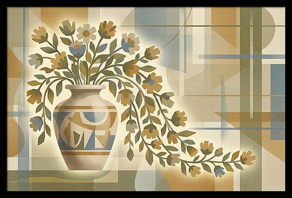 Decorative Urn With Flowers
