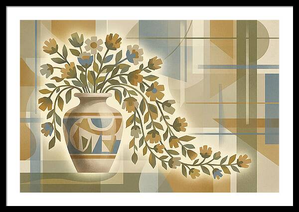 Decorative Urn With Flowers