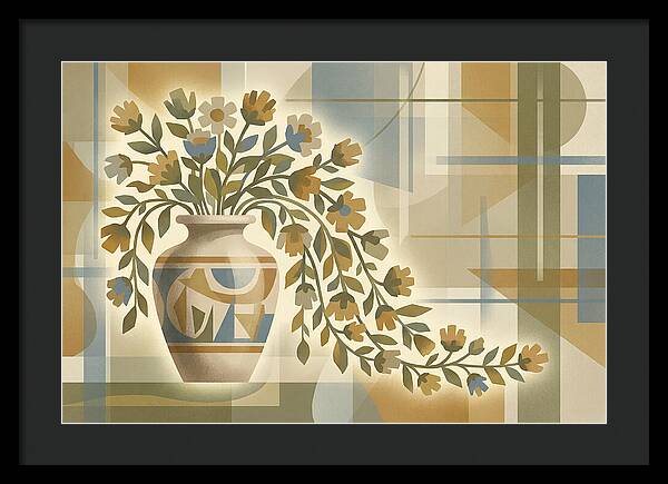 Decorative Urn With Flowers