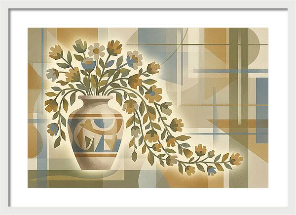 Decorative Urn With Flowers
