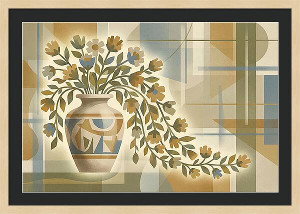 Decorative Urn With Flowers