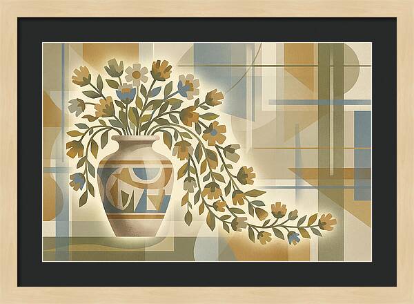 Decorative Urn With Flowers