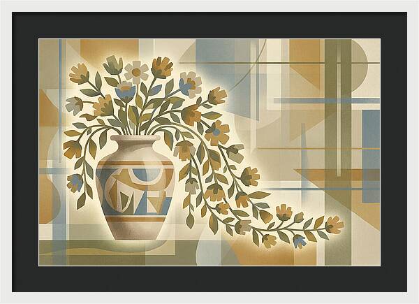 Decorative Urn With Flowers