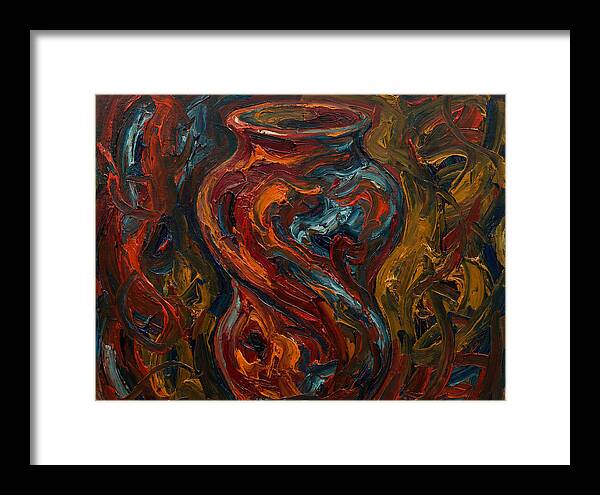 Decorative Vase In Expressionist Style