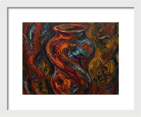 Decorative Vase In Expressionist Style
