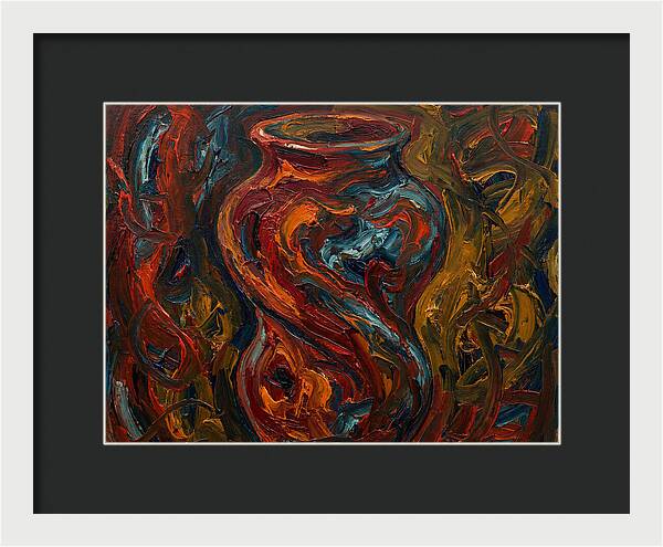 Decorative Vase In Expressionist Style