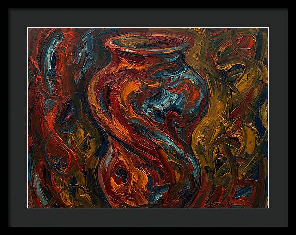 Decorative Vase In Expressionist Style